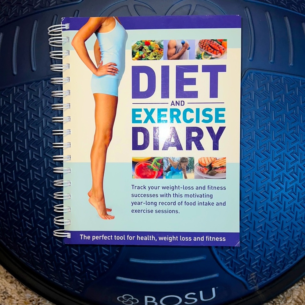 New Spiral Bound Diet and Exercise Diary - Tracker.